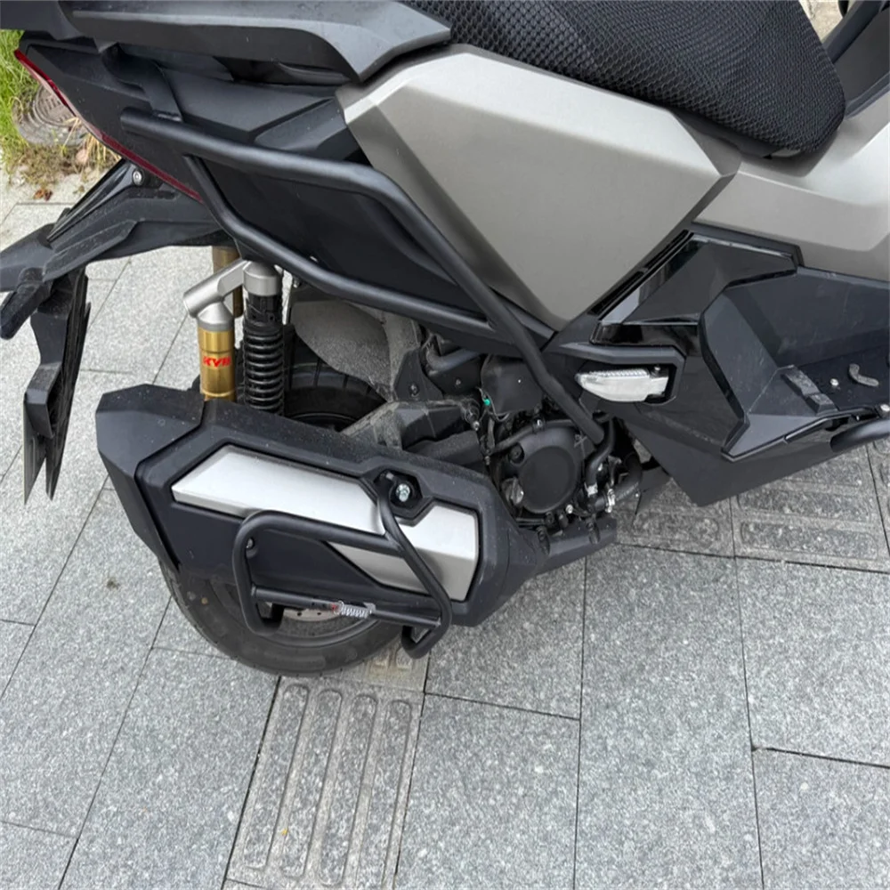혼다 ADV350 adv350 블랙 카본 스틸 배기 바