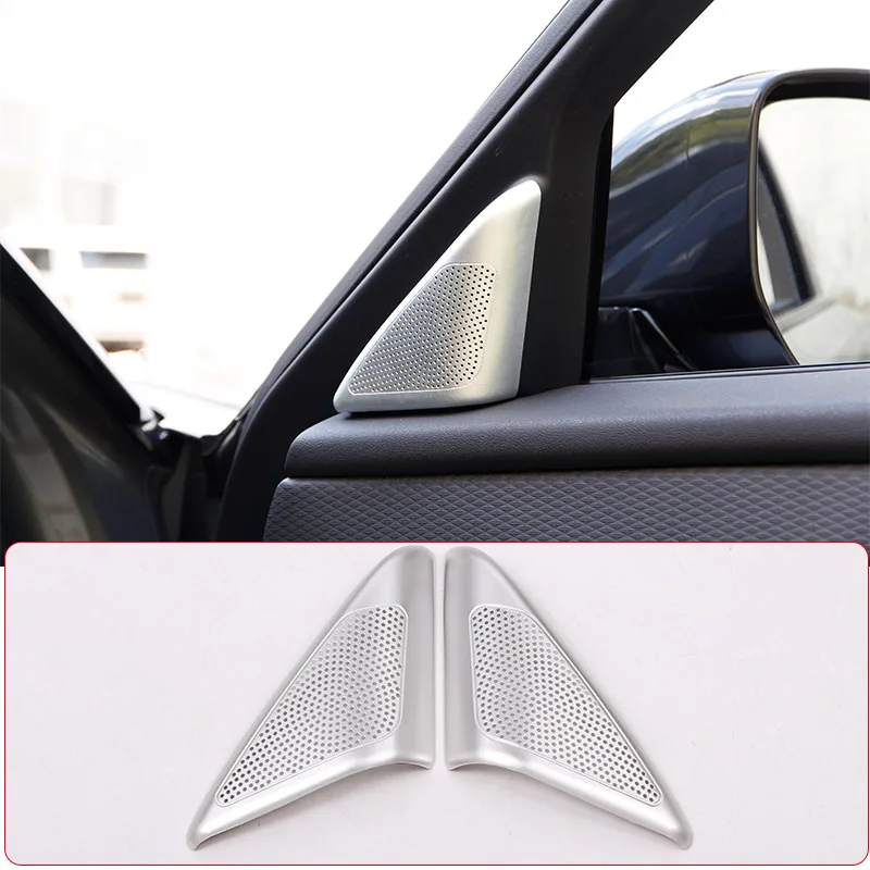 Per Land Rover Range Rover Velar 2017-2019 Lega Di Alluminio Car Door Audio Speaker Tweeter Cover Trim Parts Argento Accessorio Auto