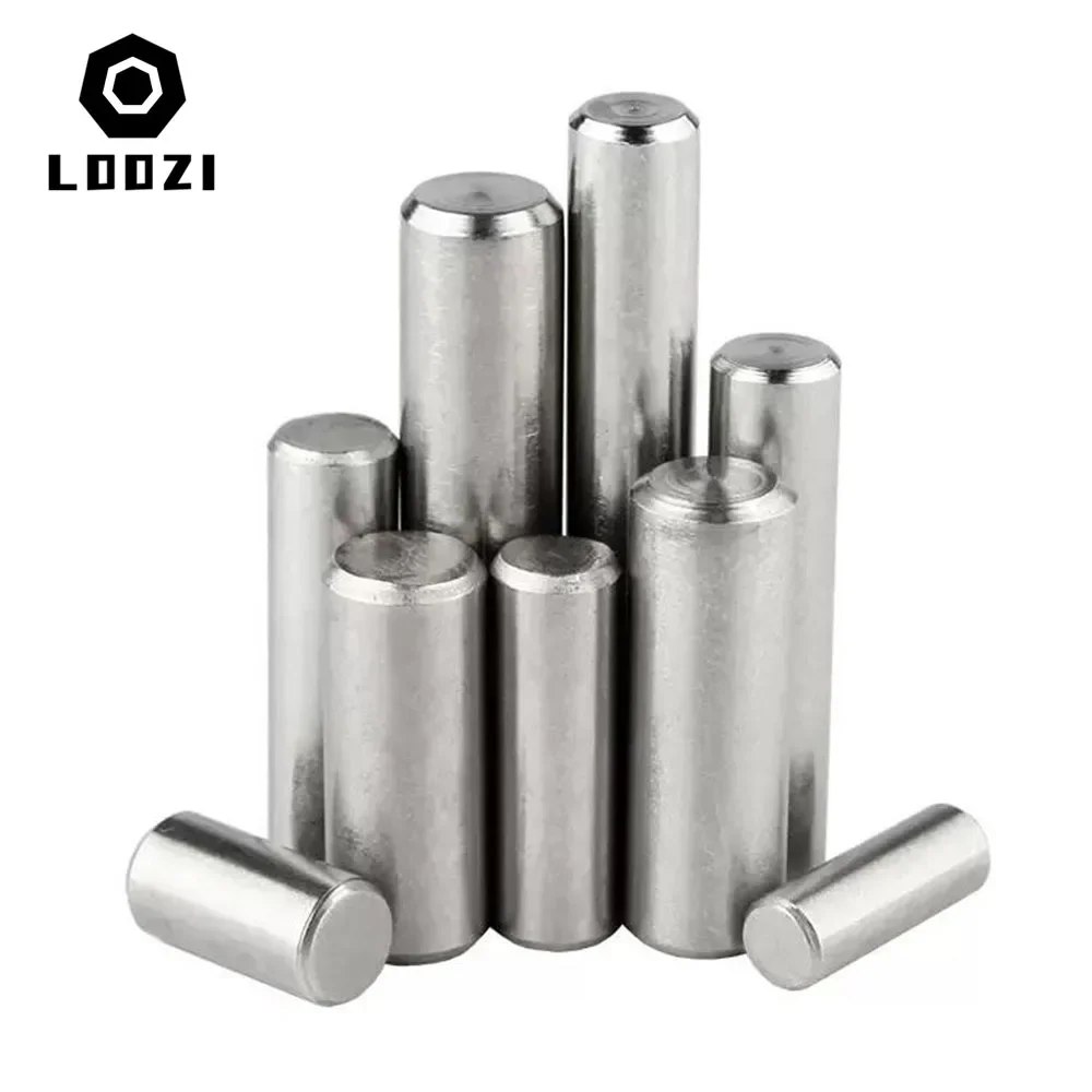 Cylindrical Locating Dowel Pin M1-M6 304 Stainless Steel Metal Fixed Shaft Lock Pins Round Bar Solid Rod