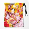 Candy Candy Drawstring Bags Festive Accessories 25X32CM Peach Skin Fabric Resuable Storage Clothes Bag Tarot Bag 4