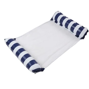 PVC Summer Inflatable Foldable Floating Row Swimming Pool Water Hammock Air Mattresses Bed Beach Water Sports Lounger Chair 3