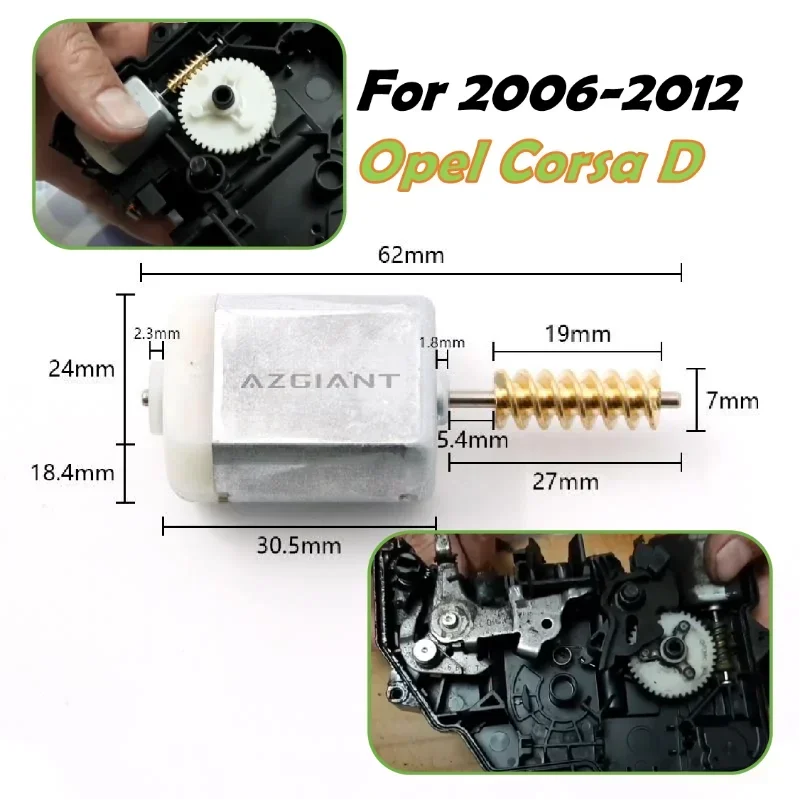 13258274 Car Parts Lock Repair for Opel Corsa D S07 06-12 Vauxhall Corsa Corsavan 06-14 Meriva 10-18 Door Locking Motors