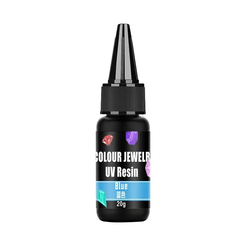 Vibrant Multicolor High-Transparency Glitter UV Epoxy Resin for DIY Jewelry and Home Décor Crafting