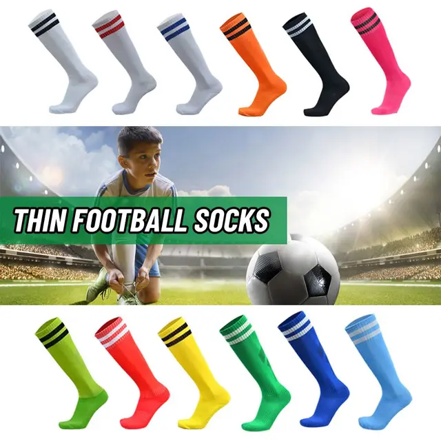 Medias Deportivas Naranjas Unisex Fútbol Calcetines Calidad