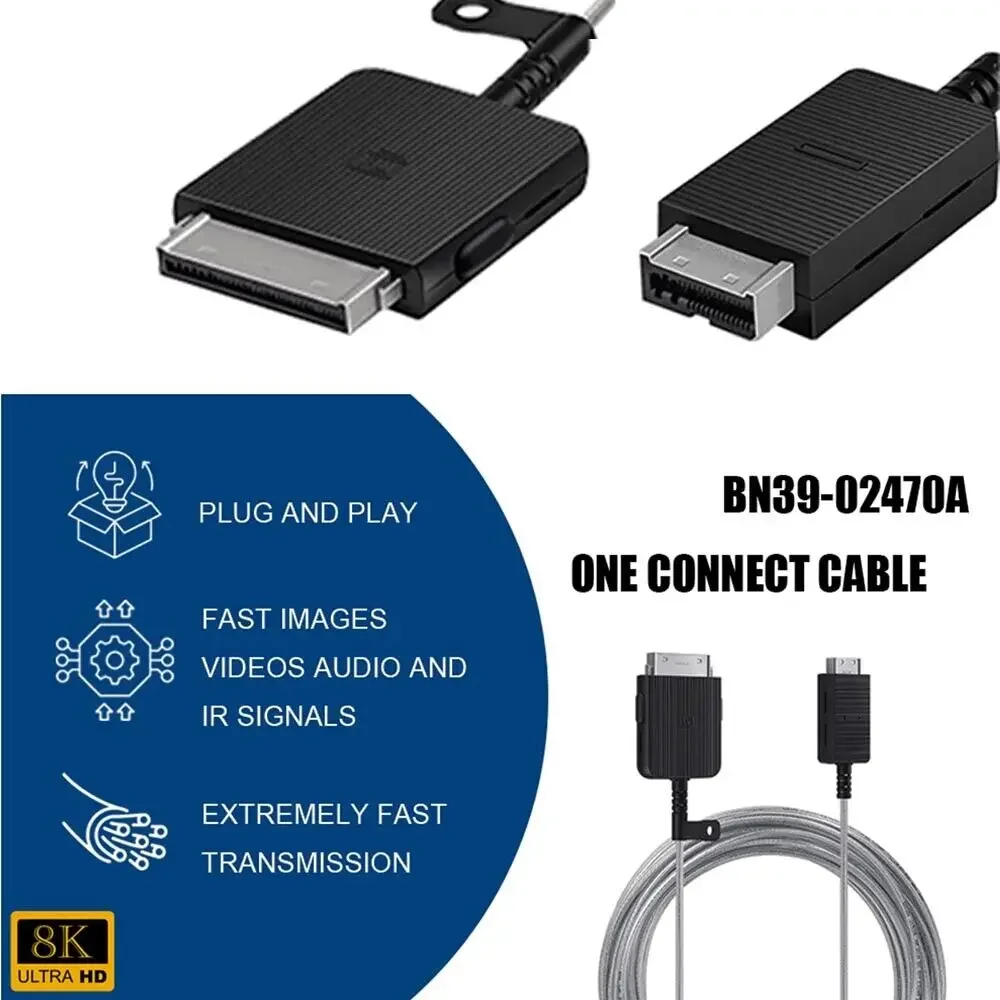 BN39-02470A Compatible with Samsung One Connect Cable is for QN65Q900RBF QE75Q950RBT QN82Q900RBF 16.5FT 5m