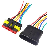 6Pin Waterproof AMP Auto Connector 18AWG Male Female with Wire Quick Disconnect for Truck DJ7061-1.5-11/21 OEM 282090-1/282108-1 5