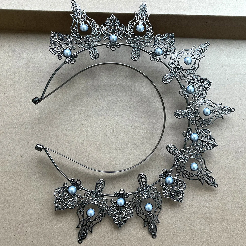 1pc Trendy Divine Halo Crown Baroque Neutral Tiara Party Banquet Holiday Exaggerated Eye-Catching Women Hair Accessory Crown hair accessory hair headdress hair band crown