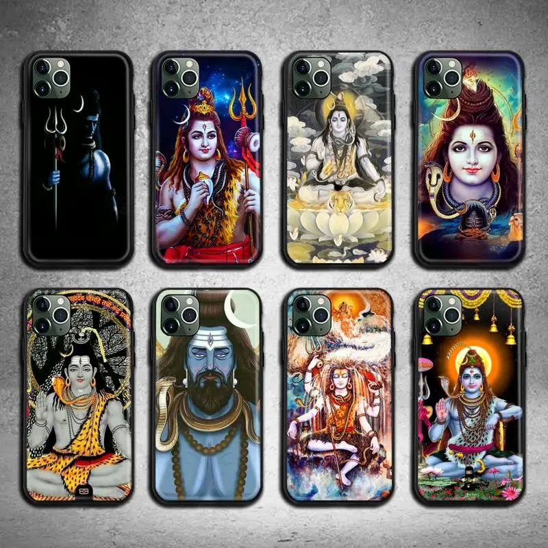Чехол для телефона с изображением индийского Бога лорда Шивы iphone 13 12 11 Pro Max Mini XS 8 7