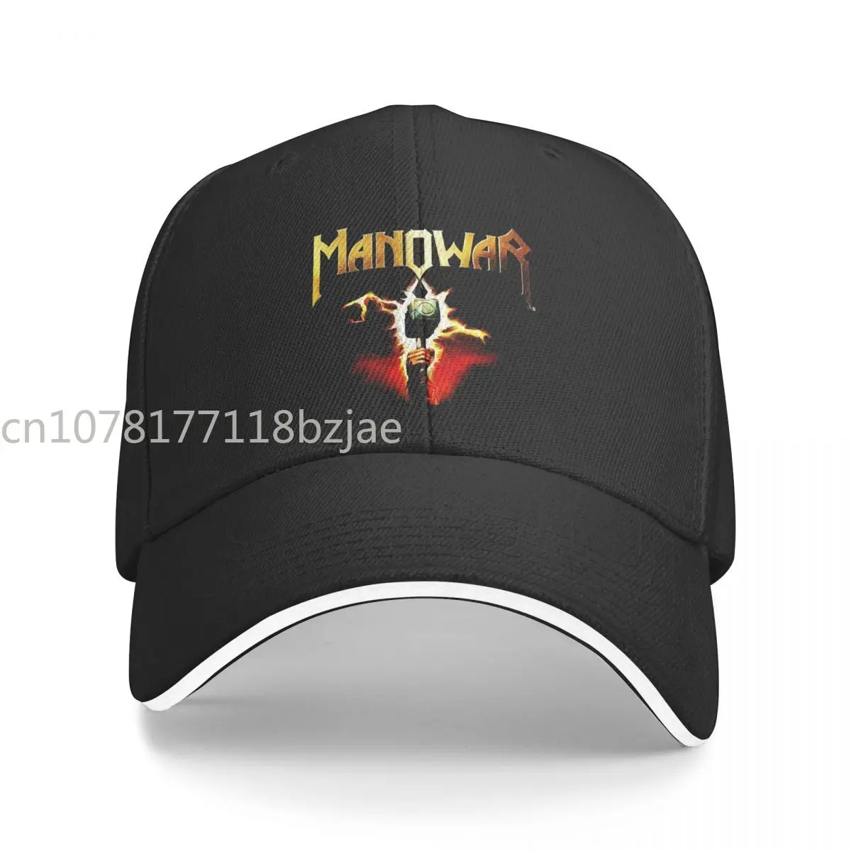 

Бейсболка Manowar в стиле хип-хоп, металлические кепки в виде сэндвич-королей, унисекс, регулируемая шапка для отца, для активного отдыха
