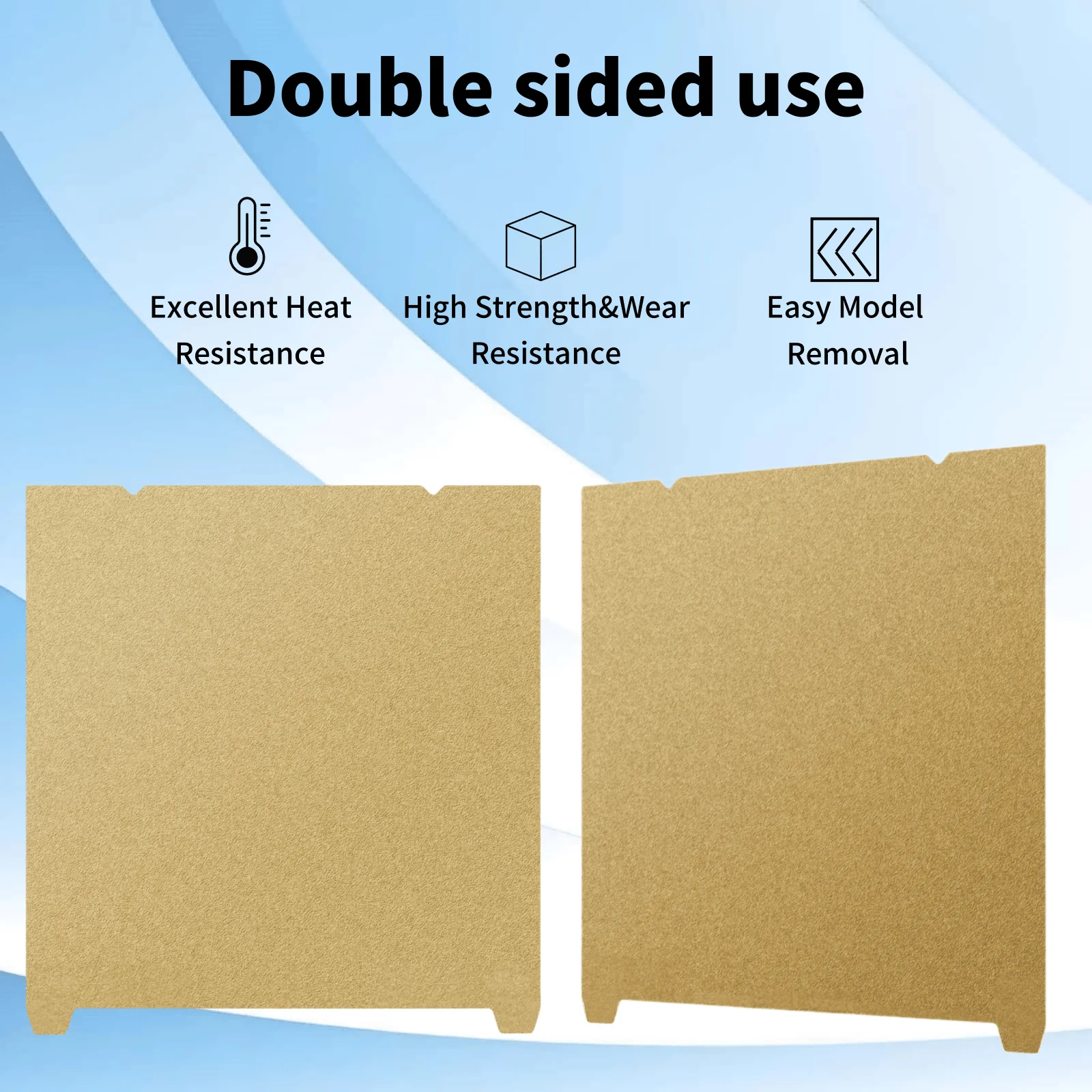 Textured Smooth PEI Magnetic Build Plate, 235x235mm, with Spring Steel Bed