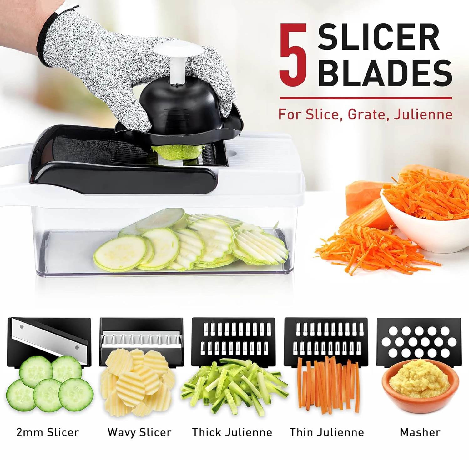 Ergonomic Grip Vegetable Chopper