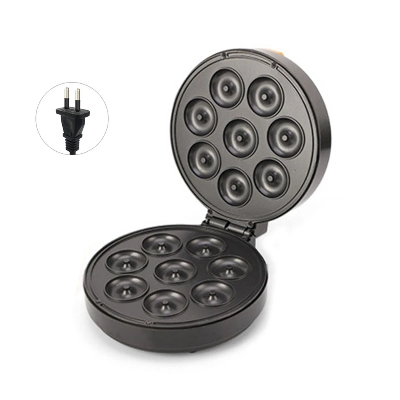 Electric Donuts Maker Bread Cake Bakeware Baking Pan Breakfast Waffles Maker 3