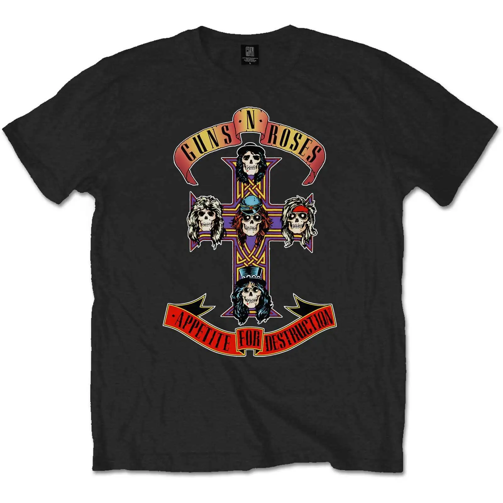 T-Shirt Unisex Guns N' Roses: L'Appetito Per La Distruzione