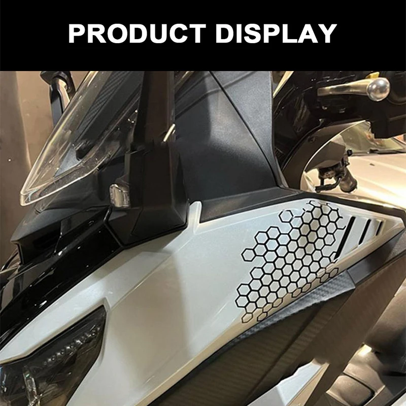 Motorcycle Stickers Universal for Motorcycle Scooter Electric Bicycle Decorative Film Honeycomb Helmet Decals