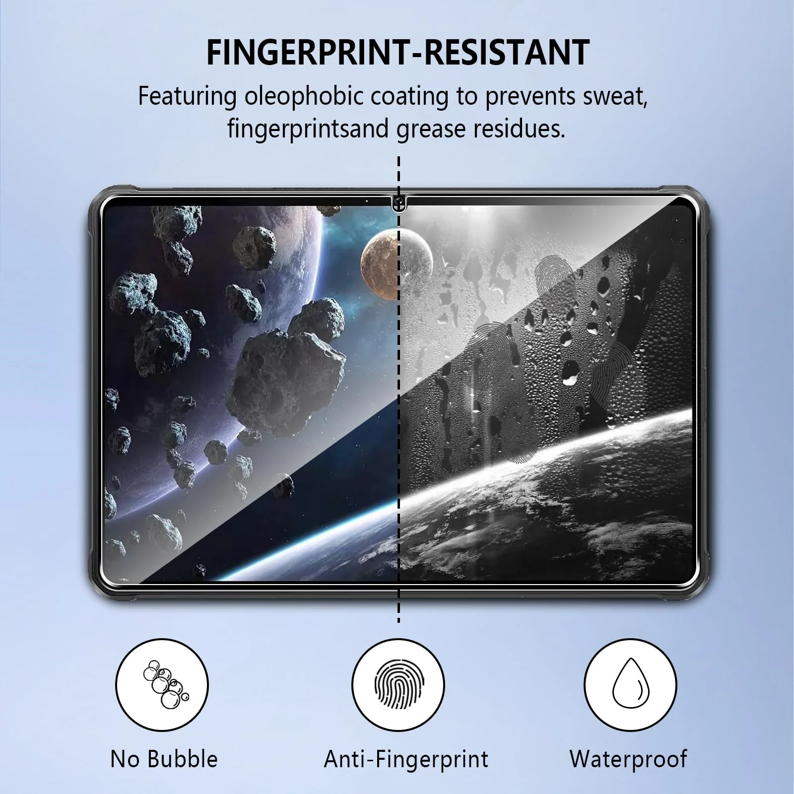 Screen Protector for Oukitel RT8 Tablet 11 inch 2024 Premium HD Clear 9H Hardness Tempered Glass Film for Oukitel RT8 11" 2024 3