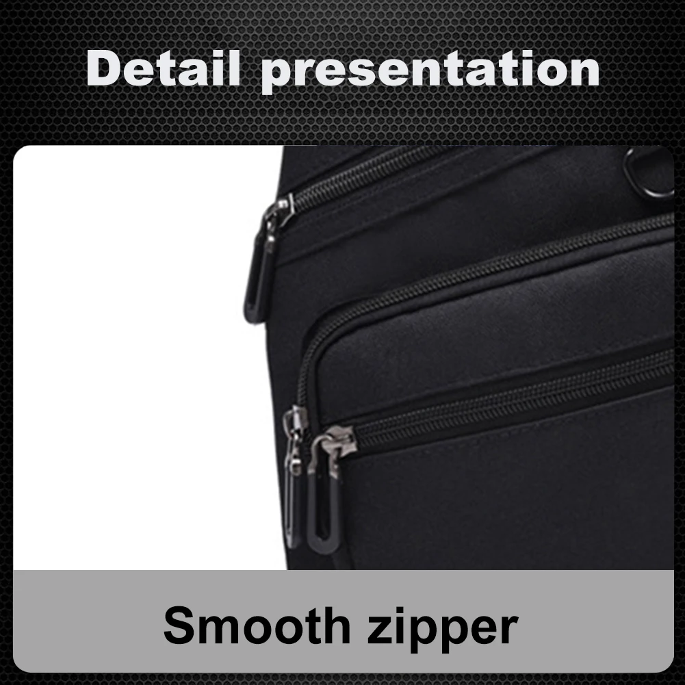 Casual Small Waist Bag Anti Theft Fanny Pack Large Capacity Travel Crossbody Bags Waterproof Shoulder Bag Multi-pocket Chest Bag