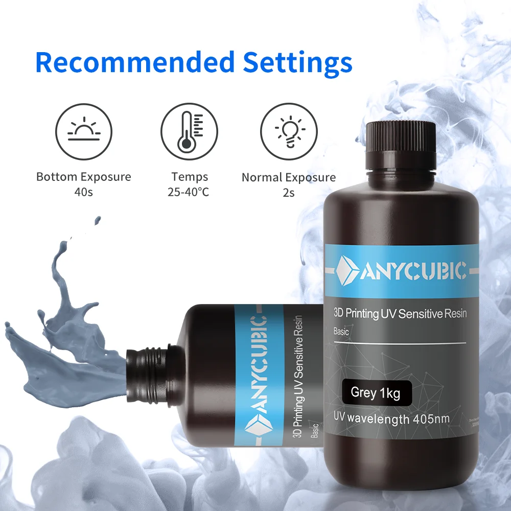 ANYCUBIC UV Resin 405nm 3D Printing Material For SLA LCD DLP Photon M3 Mono X 6K UV 3D Printer Sensitive Normal 10L Liquid Resin