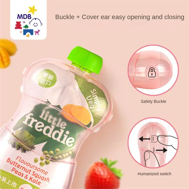 Baby Food Storage Containers Portable Food Storage Box Cartoon Clean Small Waist High Hardness Tableware Food Supplement Box Omni-directional Food Grade Dedicated Anti-extrusion Baby