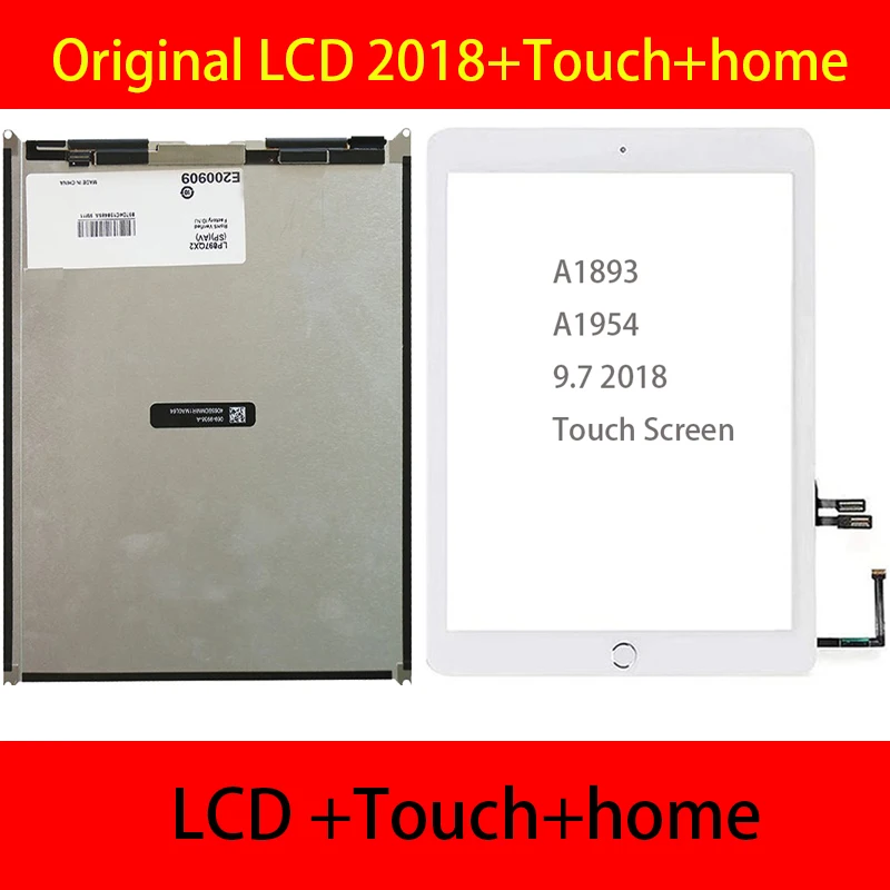 9.7 Original For Ipad6 Ipad 6 2018 Lcd A1893 A1954 Lcd Display Touch  Screen Digitizer Glass Panel For Ipad 9.7 Lcd Replacement - Tablet Lcds &  Panels - AliExpress