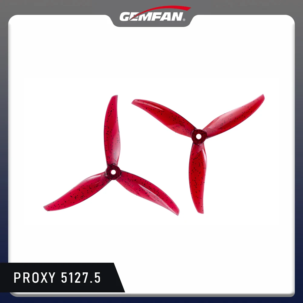 Gemfan Proxy 5127.5 Propeller 3-blade Colorful Props for FPV Drone PABLO FLOR x PDEVX 5inch Freestyle 4pcs
