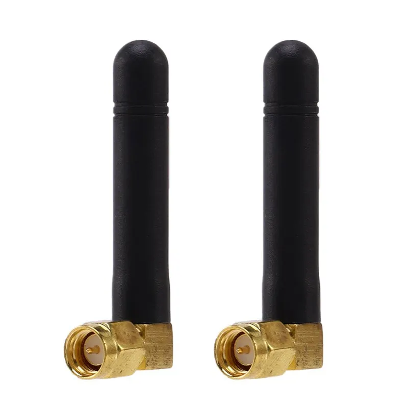 

2Pc 2.4Ghz Antenna 3.5Dbi Aerial Bluetooth Zigbee Module SMA Male Right Angle Wholesale Price Modem External Antenna