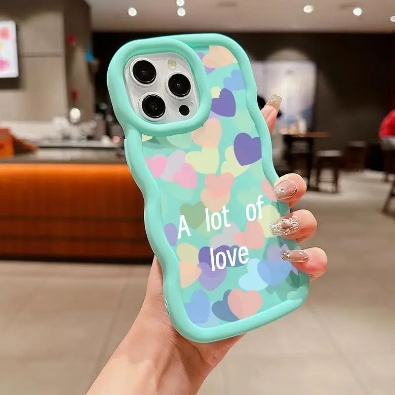 Love Heart Design Phone Case – Stylish and Durable Protection