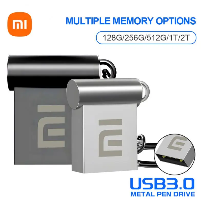Xiaomi Super Mini Usb Stick Black Pen Drive 1Tb 2Tb 128Gb Portachiavi Gratuito Memory Stick Usb Flash Drive Pendrive Capacità Reale