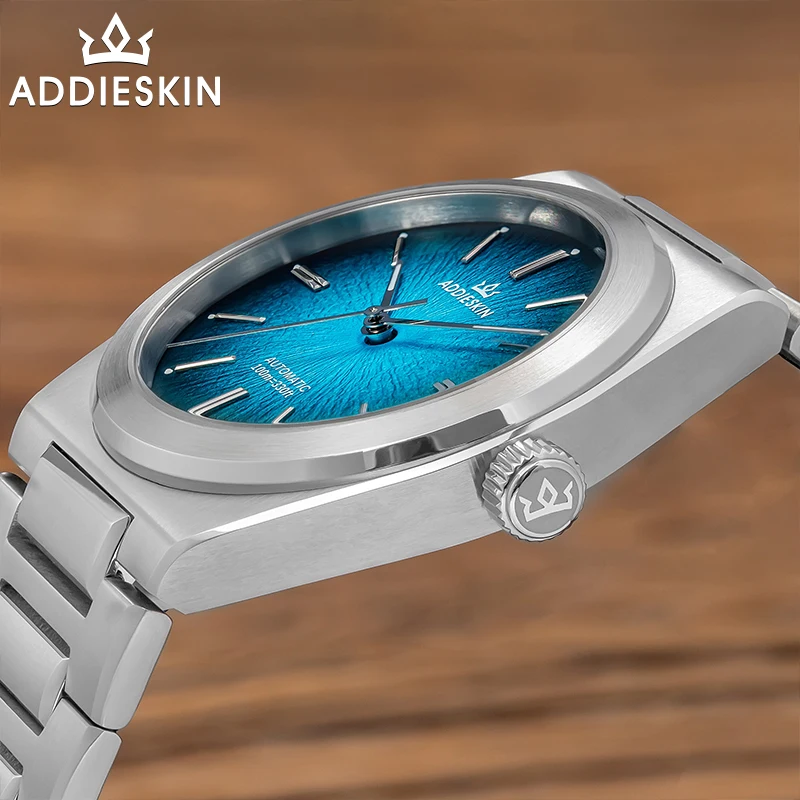 ADDIESKIN 39mm Men Diver Watch Miyota 9015 Gradient Dial Luxury