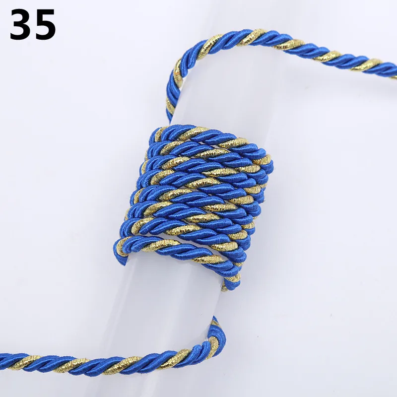 5m 3mm Three-Strand Colorful Polypropylene Rope for Rustic Home Decor & DIY Projects