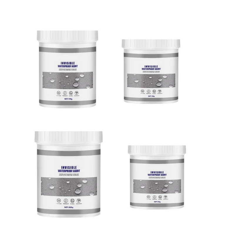 

2 Pcs/Set Waterproof Coating Agent Practical Agent Clear Waterproof Adhesive Waterproof Insulation Sealant Emulsion