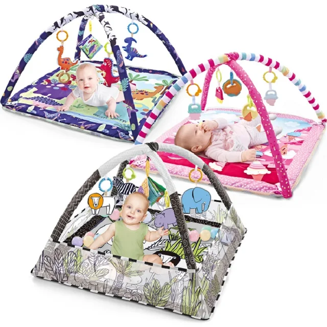 Multifunctional Baby Fitness Frame Crawling Game Blanket Educational Mat Fence Crawling Kids Activity Mat Gym Baby Toys Gift 1