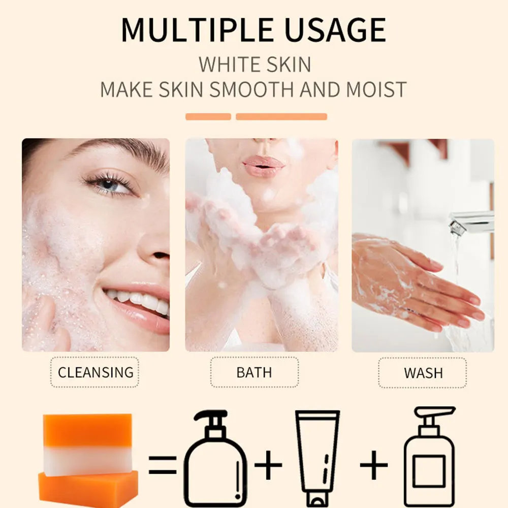 Kojic Acid 100g Whitening Soap Glutathione Skin Lightening Anti-aging Moisturizing Handmade Soap Face Body