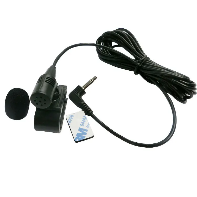 3.5mm Clip Jack Plug Mini Mic Adhesive In Car Microphone For Bluetooth Communication External GPS Navigator In Car Microphone