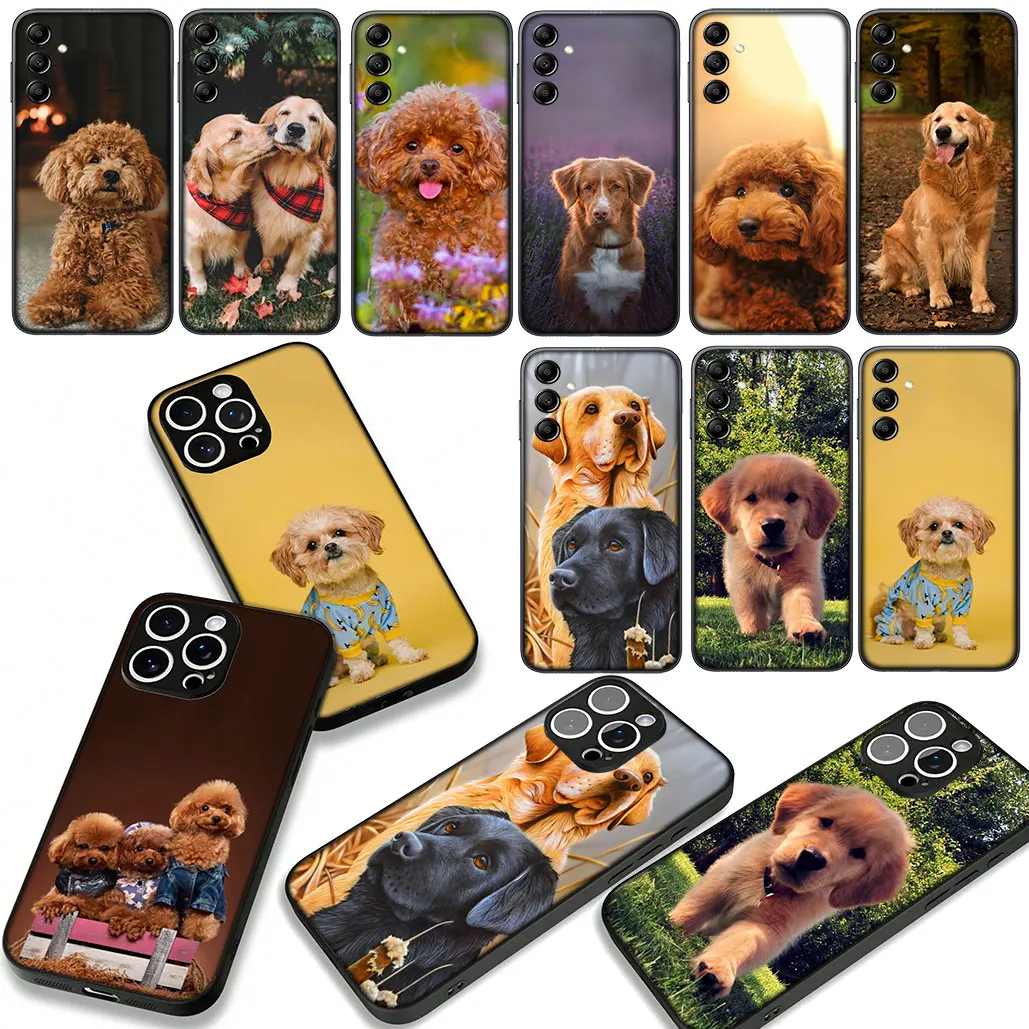 Golden Retriever Poodle Dog Design Phone Case