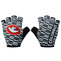Retro Team Half Finger Cycling Gloves Breathable Wear Resistant Sports Gloves 2