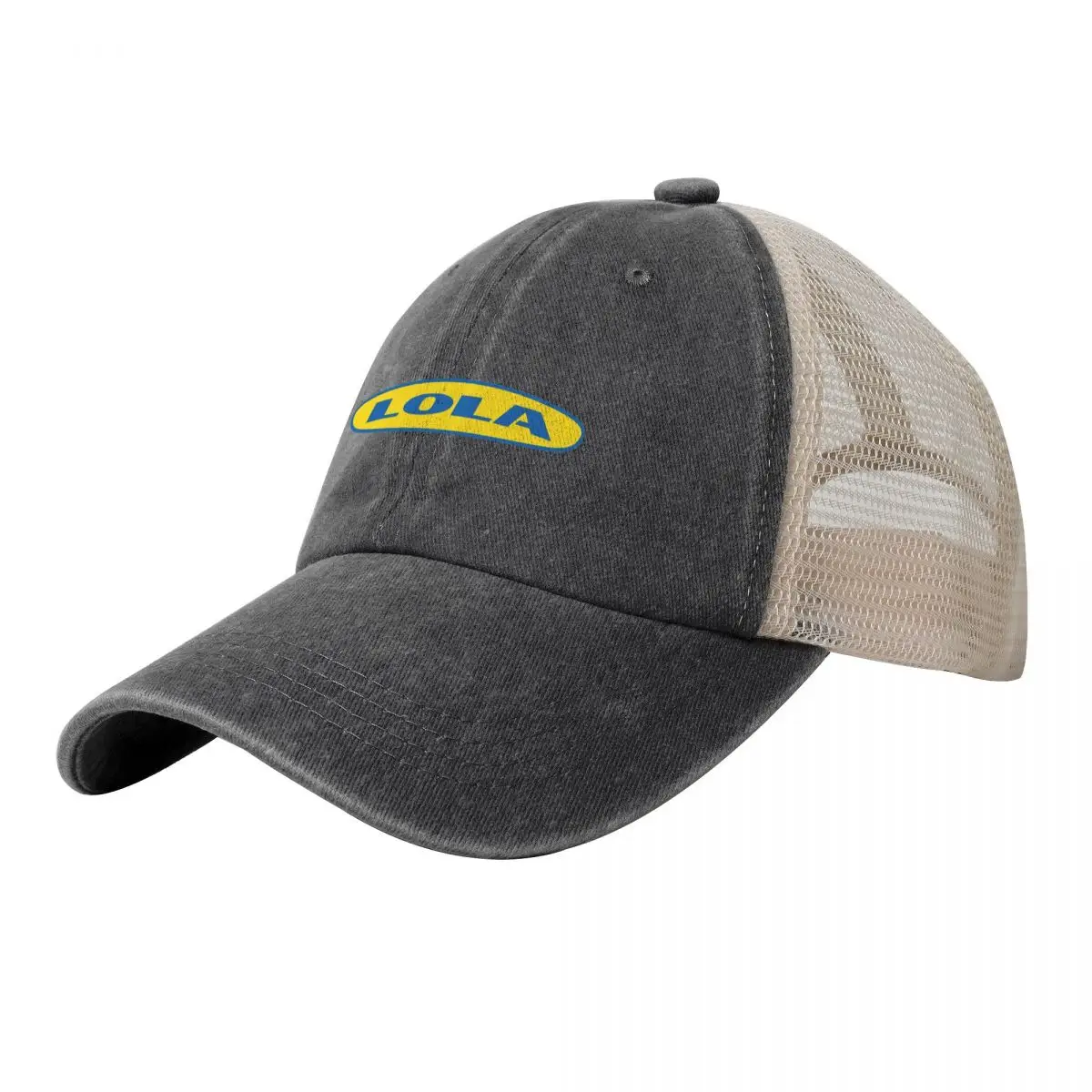 

Lola cars Cowboy Mesh Baseball Cap Golf New Hat black funny hat Golf Men Women's