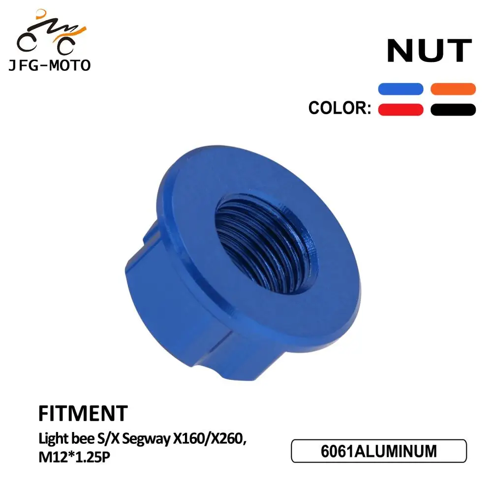 Motorcycle CNC Rear Axle Nut M12 1.25mm For Sur-Ron Surron Sur ron Light Bee S X Universal