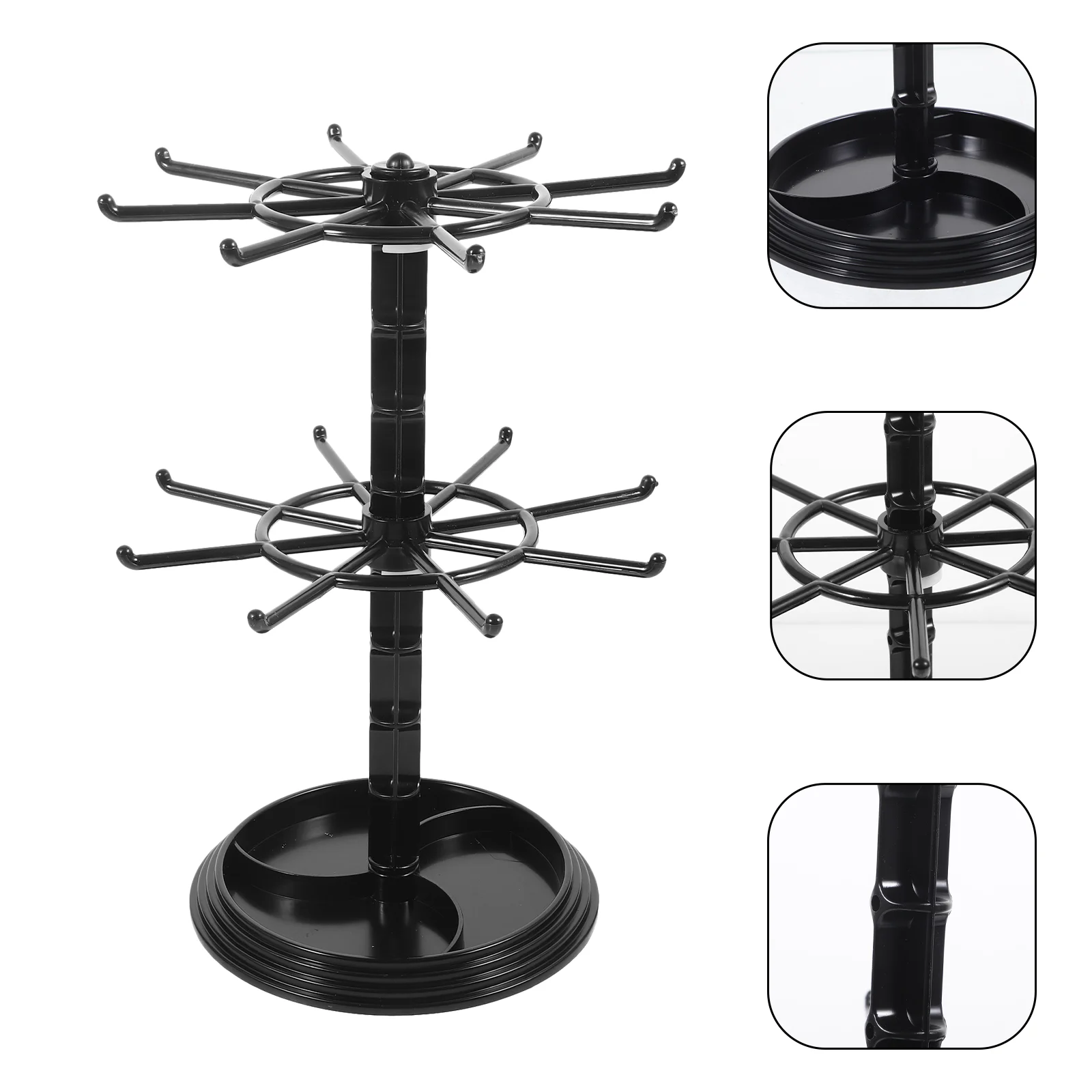 Necklace Holder Necklace Display Hanger Rack Keychain Jewelry Rotating Organizer Stand
