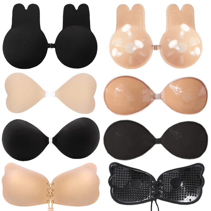 Mango Silicone Chest Stickers Push Up Bra Self Adhesive Bra Invisible Cover Bra  Pad Sexy Strapless Breast Petals - AliExpress