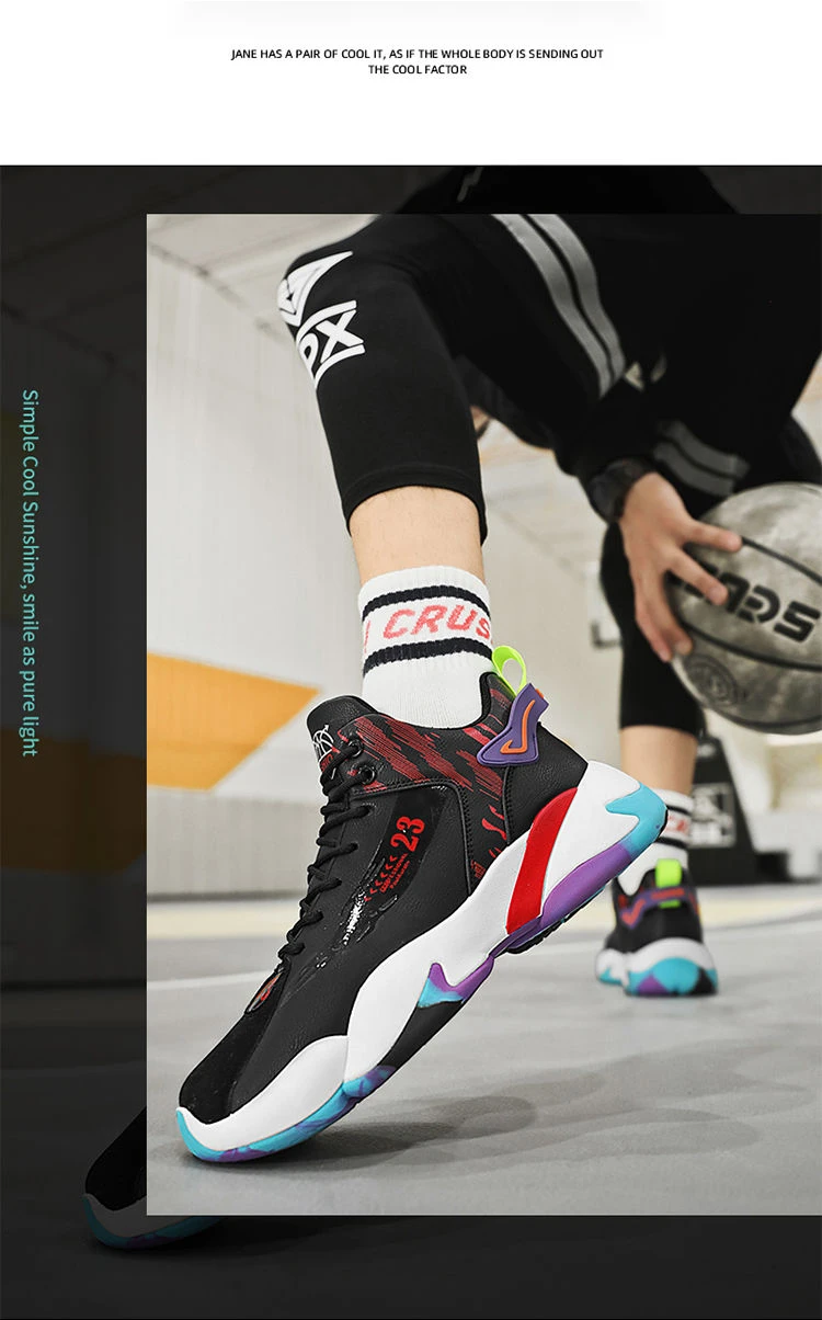 Sports shoes for men in autumn 2023, new mid high top men's casual running shoes with anti slip, wear resistance, and_voghion.com