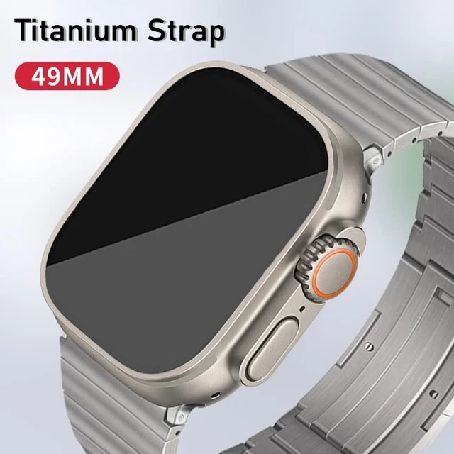 Titanium Bracelet Apple Watch Ultra 49mm  Straps Apple Watch Ultra 49mm  Titanium - Watchbands - Aliexpress