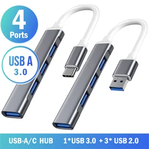 USB 3,0 концентратор док-станция Тип C 3,1 4 порта мульти-разветвитель адаптер OTG для Xiaomi Huawei Lenovo Macbook Pro USB 3,0 2,0 порты