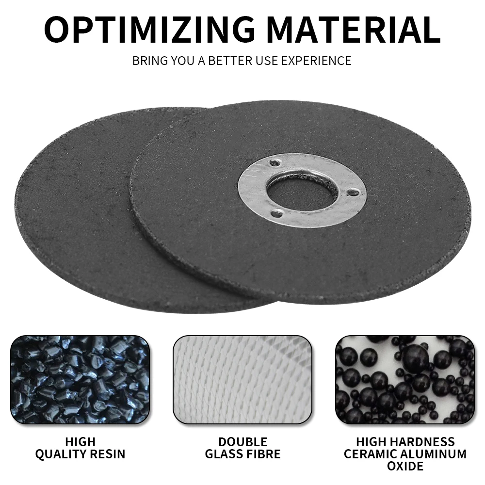 50mm Mini Resin Cutting Disc 2 inch Cut Off Wheels Disc Mounting Mandrel Angle Grinde Metal Cutting Abrasive 2Pcs