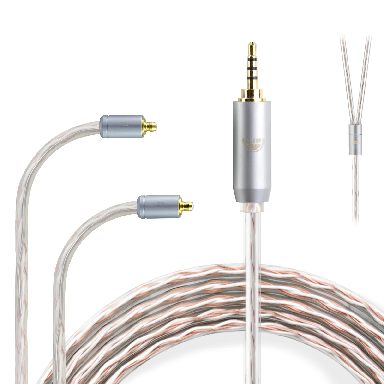 Oksc-標準のバランス型イヤホンケーブル、タイプcプラグ付きペンタ