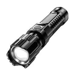 Compact High - Intensity LED Flashlight - Long - Range Focus & Outdoor Durability (Black set)