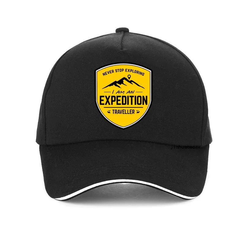 

I Am An Expedition Traveller Printing Baseball Cap Fashion Men Women Outdoor Never Stop Exploring Letter Printing Hat Sunhats
