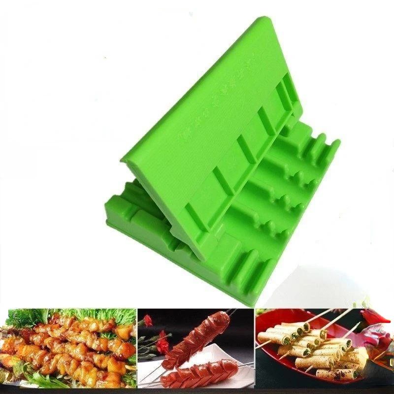 Multifunction Kebab Barbecue Mutton Shashlik Outdoor Skewer Meat Machine BBQ Stringing Device Household Smoker Accessories