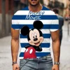 Disney Men's T Shirt Mickey Mouse 3d Printed Cartoon TShirts Male Summer Couple T-shirt Street Tops Tee 3