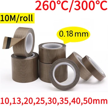내열성 PTFE 접착 천 절연 진공 밀봉 테이프, 너비 10, 13, 15, 20, 25, 30, 35, 40, 50 mm x 0.18mm