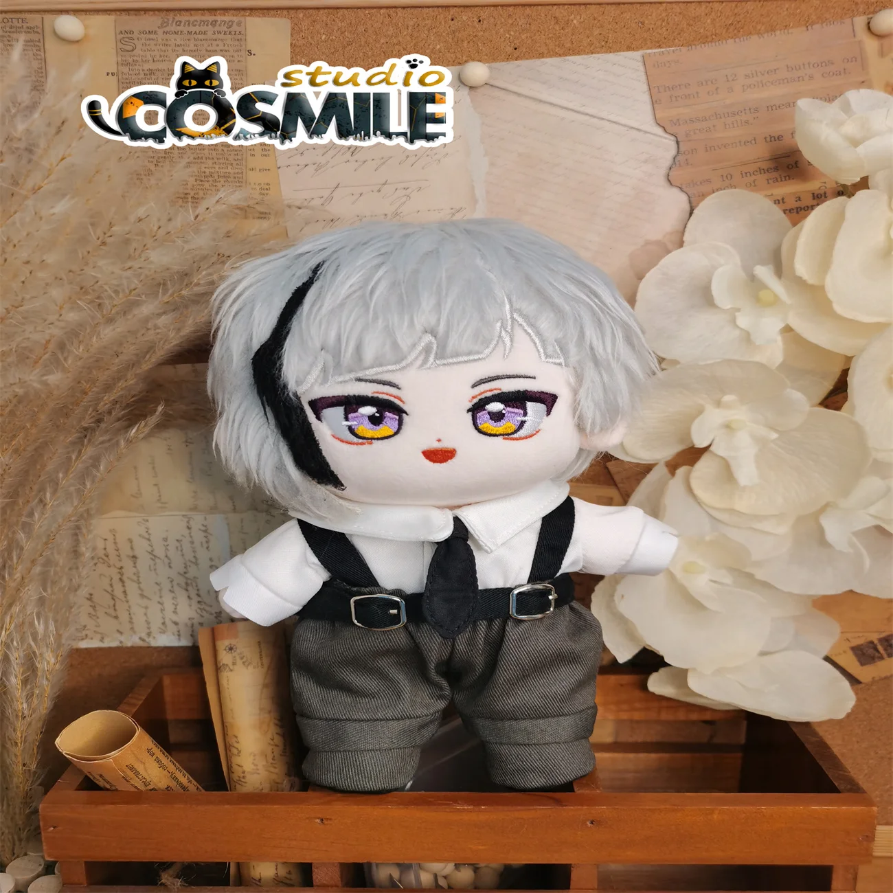 

Cosmile Bungo Bungou Stray Dogs 5th Season Nakajima Atsushi Stuffed Plushie 20cm Plush Doll Toy Body Clothes KM